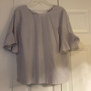 Cute blue striped Calvin Klein blouse